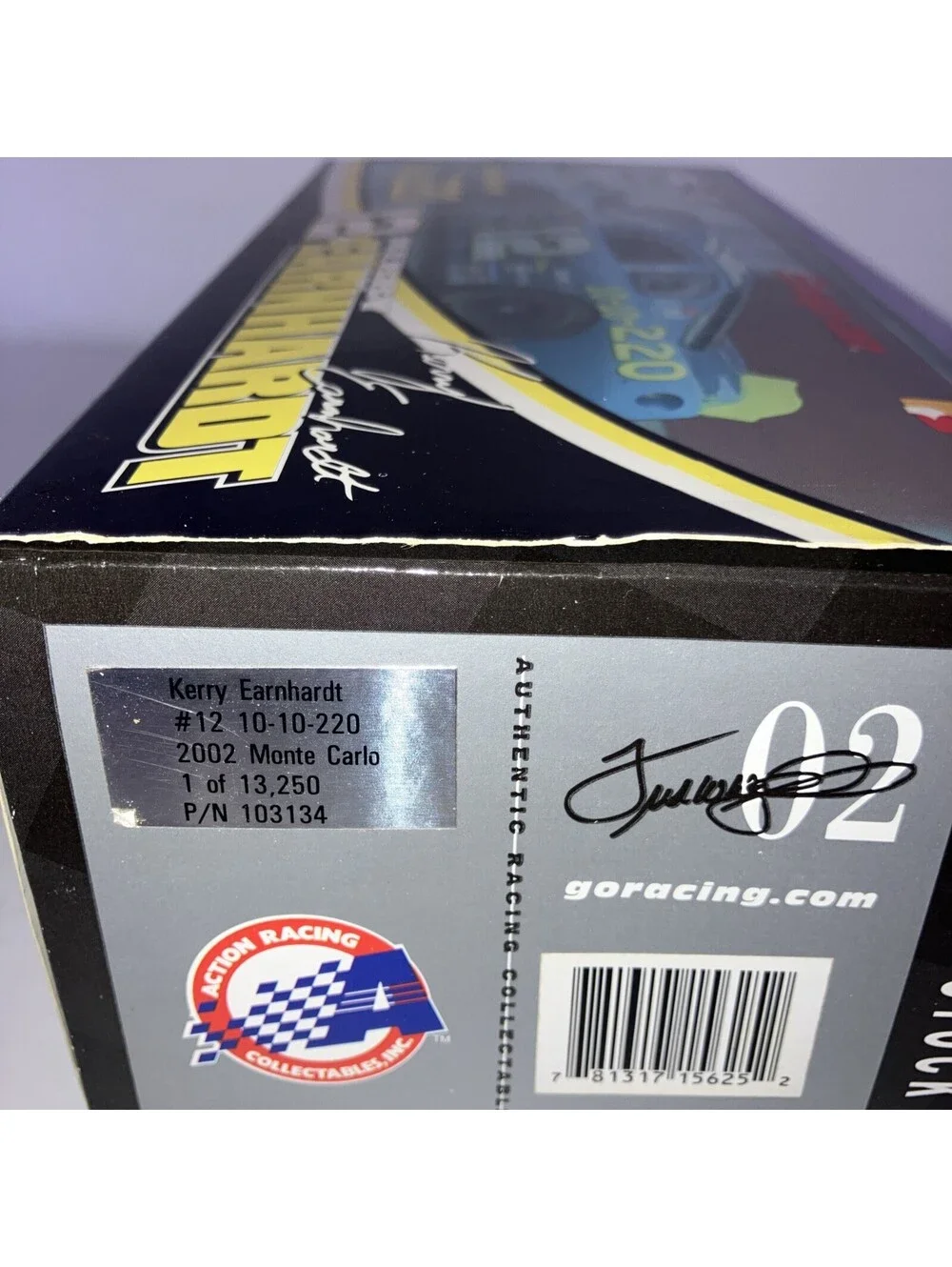 VINTAGE 2002 #12 Kerry Earnhardt 10-10-220 1/24 Action Diecast Snap On NASCAR